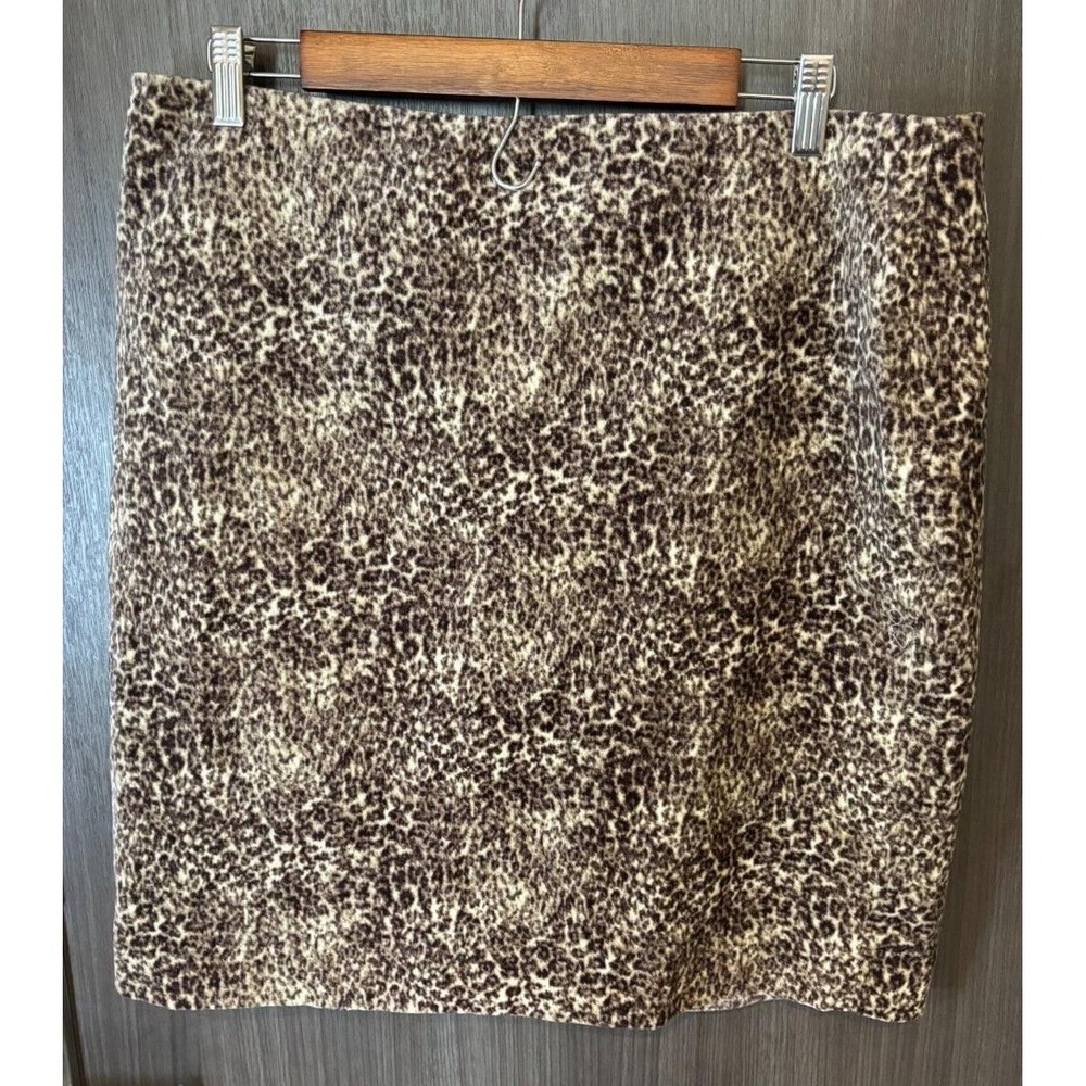 Talbots Pencil Skirt Women's 16 Petite Leopard Animal Cheetah NEW‎